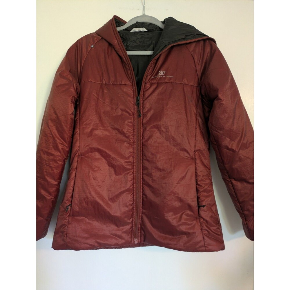 2117 Of Sweden Red Womens Koppom Puffer Winter Jacket Size S Burgundy Wine